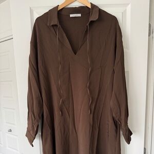 Asceno lisbon crêpe dress